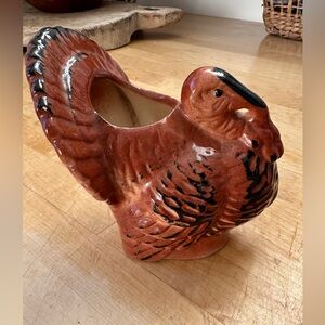 Vintage Turkey Planter!